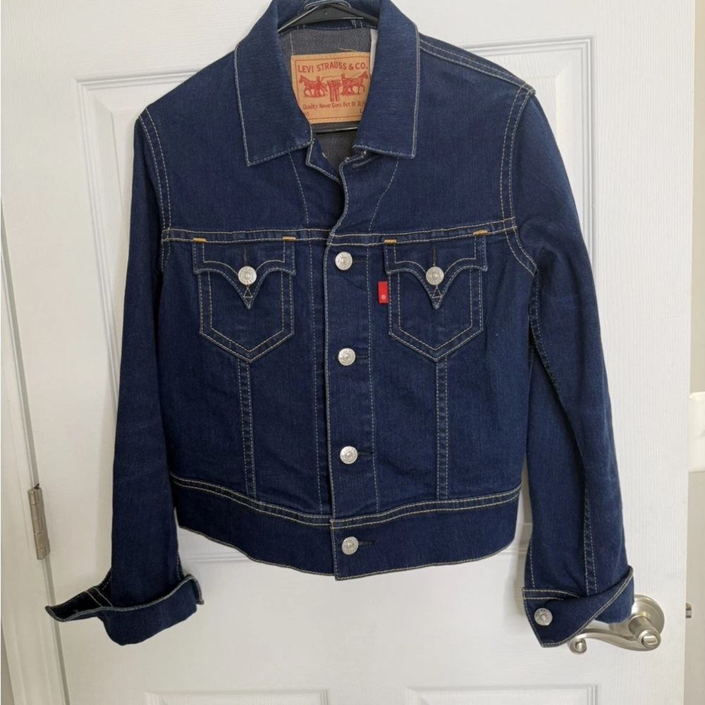 Vintage Levi Strauss Type-1 ICONIC Adult LARGE Blue Denim Long Sleeve Jacket